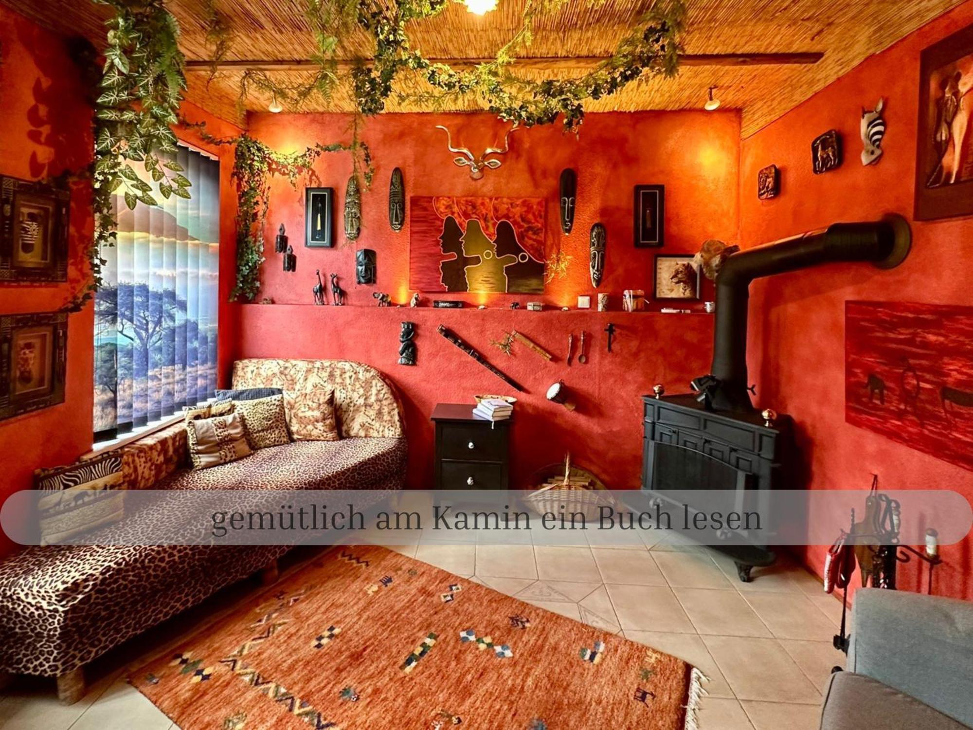 Lodge Of Africa - Einzigartige Themenzimmer, Eingezaeunten Garten, Sauna, Whirlpool & Kamin, Hunde Willkommen, Gasgrill, Voll Ausgestattete Kueche, Grosser Essbereich, Hamburg & Stade In Der Naehe Twielenfleth Esterno foto